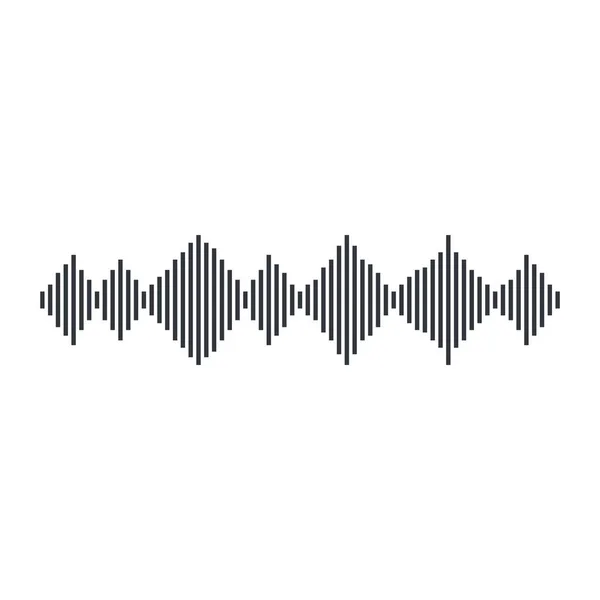 Sound Wave Vector Icon Illustration Design — Stock Vector