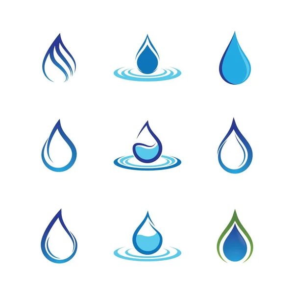 Ilustración Vector Gota Agua — Vector de stock