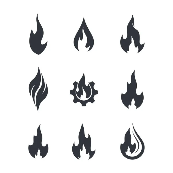 Feuer Symbol Vektor Symbol Illustration — Stockvektor