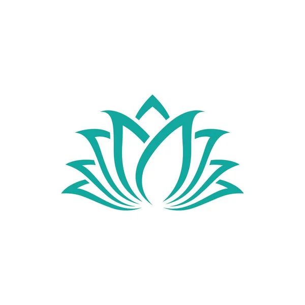 Lotus Symbol Vector Icon Illustration — Stock Vector