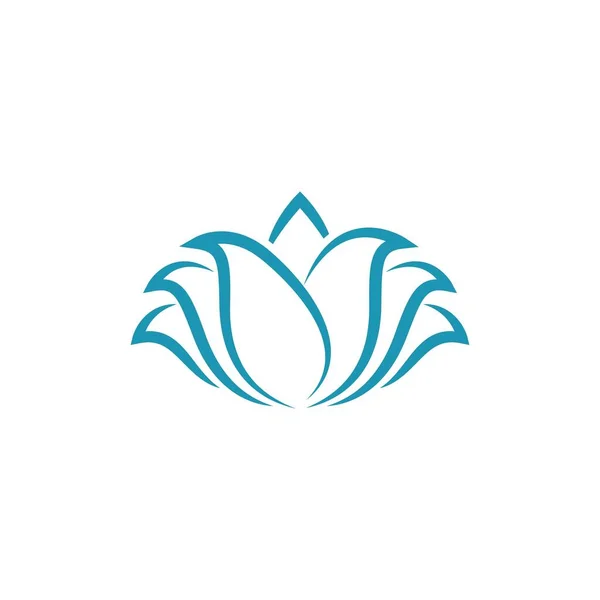 Lotus Symbol Vector Icon Illustration — Stock Vector