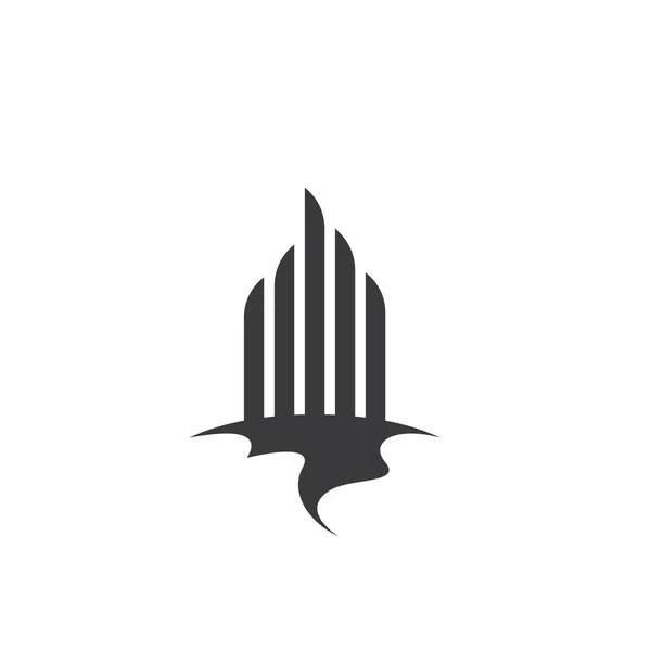 Ikona Wektora Symbolu Nieruchomości Ilustracja — Wektor stockowy