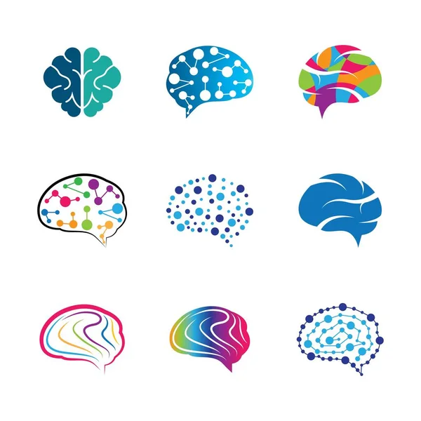 Beyin sembolü vektör illüstrasyonu