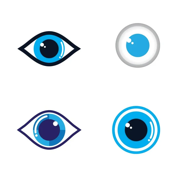 Eye Symbool Vector Pictogram Illustratie Ontwerp — Stockvector