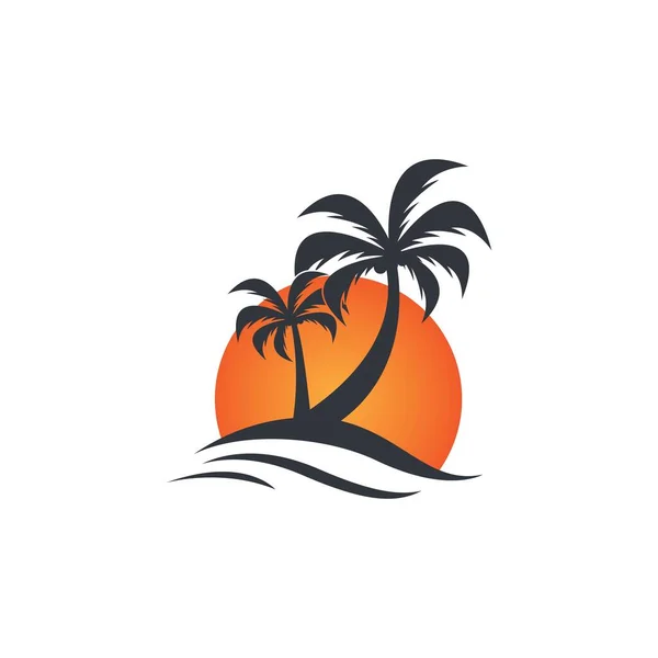 Palme Sommer Vektor Symbol Illustration — Stockvektor