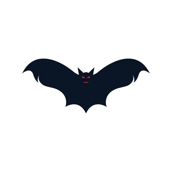 Bat Vetor Ícone Ilustração Design —  Vetores de Stock