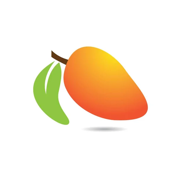Mango Fruta Vector Icono Ilustración Diseño — Archivo Imágenes Vectoriales