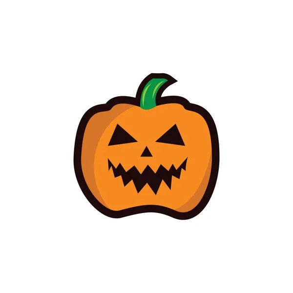 Halloween Calabaza Vector Icono Ilustración — Vector de stock