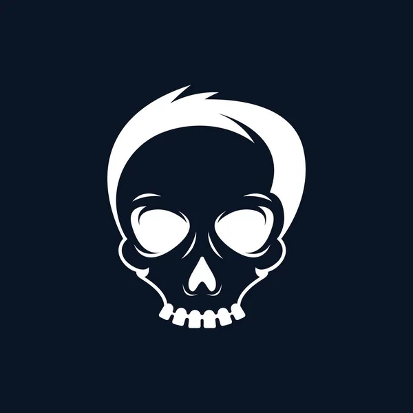 Skull Vector Icon Illustration Design — Stock Vector