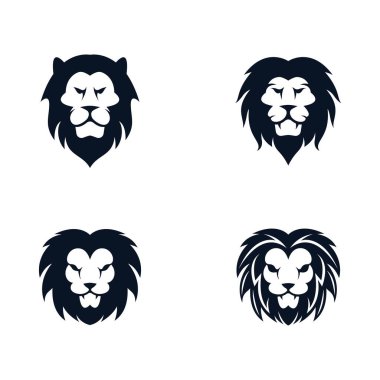 Aslan başı vektör çizimi