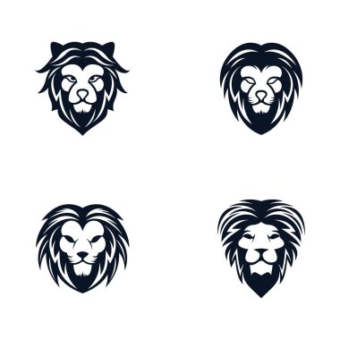 Aslan başı vektör çizimi