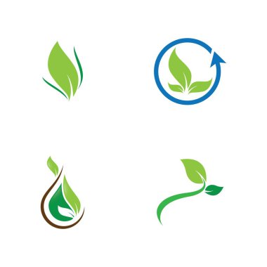 Yaprak sembolü vektör illüstrasyonu