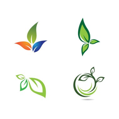 Yaprak sembolü vektör illüstrasyonu