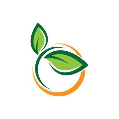 Yaprak sembolü vektör illüstrasyonu