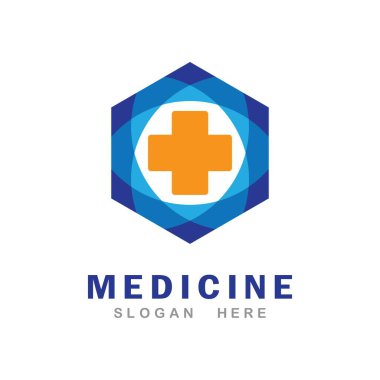 Tıbbi çapraz vektör resimleme tasarımı