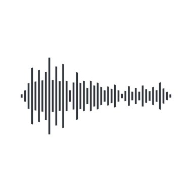 Ses dalgası vektör illüstrasyon tasarımı