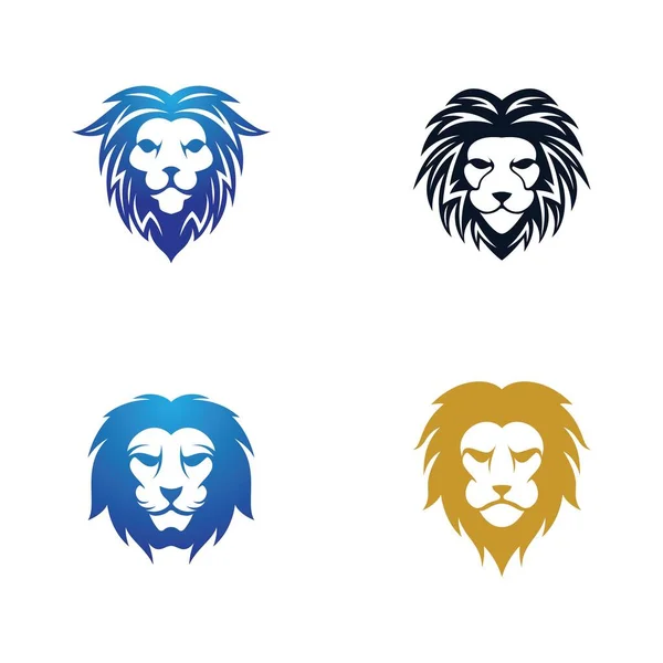 Illustration Icône Vectorielle Tête Lion — Image vectorielle