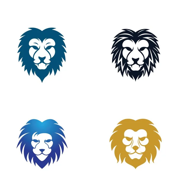 Illustration Icône Vectorielle Tête Lion — Image vectorielle