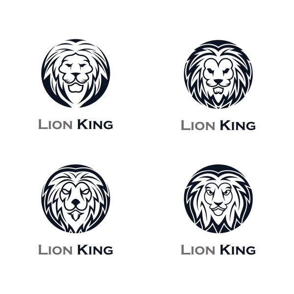 Illustration Icône Vectorielle Tête Lion — Image vectorielle