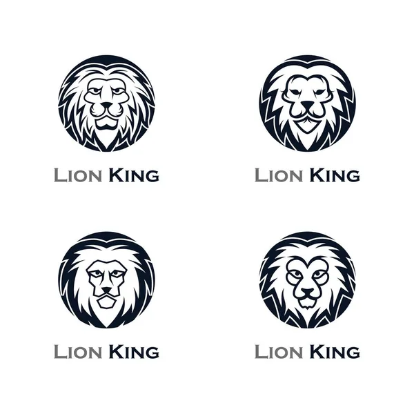 Illustration Icône Vectorielle Tête Lion — Image vectorielle