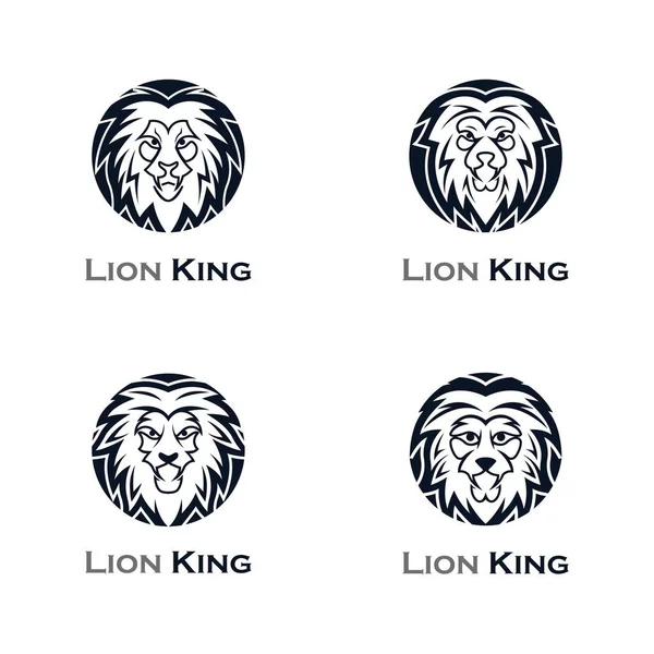 Illustration Icône Vectorielle Tête Lion — Image vectorielle