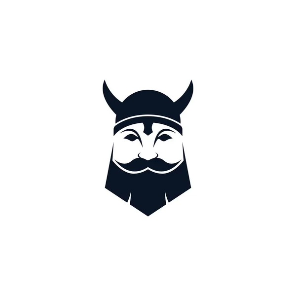 Viking Logó Szimbólum Vektor Ikon Illusztráció — Stock Vector