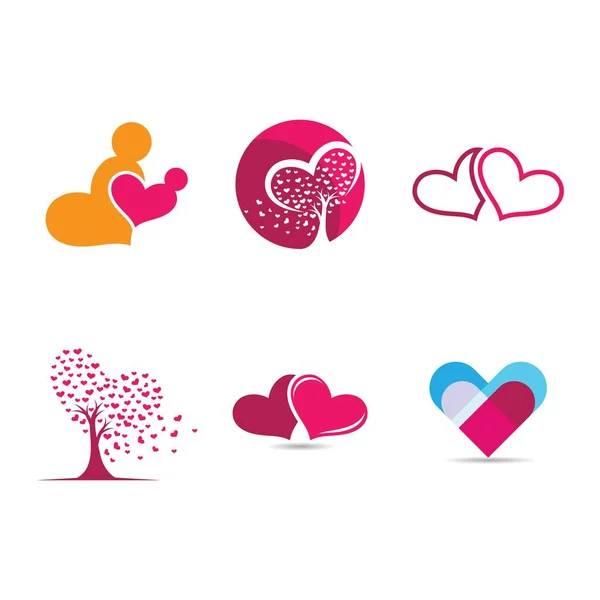 Amor Vector Icono Ilustración Diseño — Vector de stock