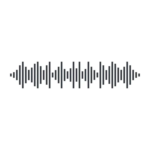 Sound Wave Vector Icon Illustration Design — Stock Vector