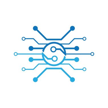 Teknoloji vektör resimleme tasarımı