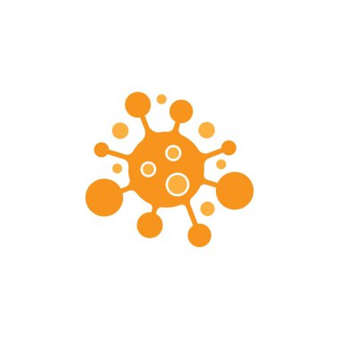 Coronavirus logo şablon vektör simgesi