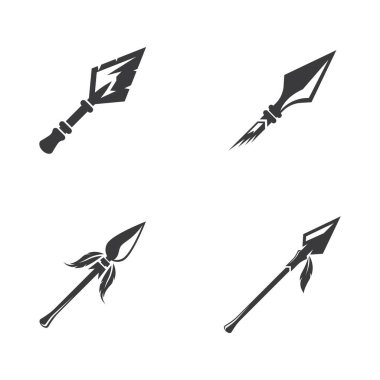 Mızrak logo vektör tasarımı