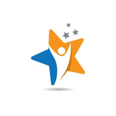 Yıldız vektör illüstrasyon tasarımı