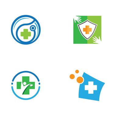 Tıbbi çapraz sembol vektör illüstrasyon tasarımı