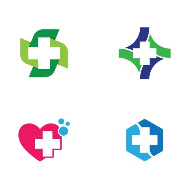 Tıbbi çapraz sembol vektör illüstrasyon tasarımı