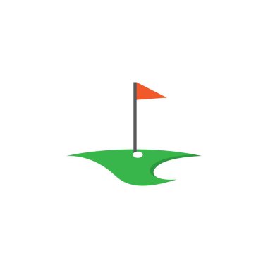 Golf logo vektör illüstrasyonu