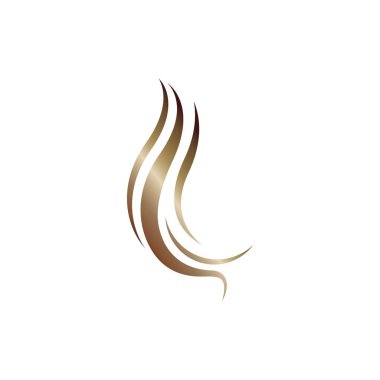 Saç logosu ve sembol vektör simgesi tasarımı