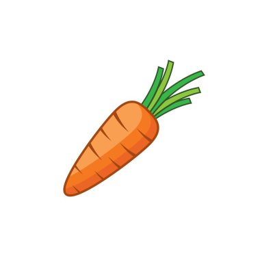 Havuç sembolü vektör illüstrasyon tasarımı