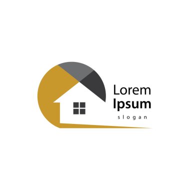 Ev sembolü vektör illüstrasyon tasarımı