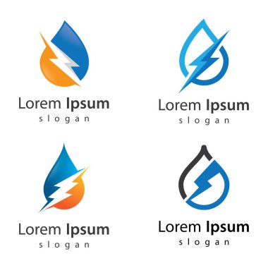 Su strom logosu tasarımı çizimi
