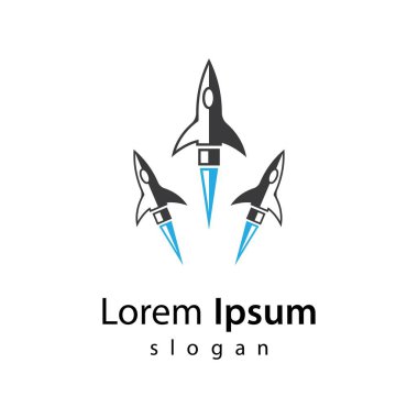 Roket logo resimleri çizimi tasarımı
