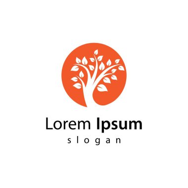 Ağaç sembolü çizim tasarımı