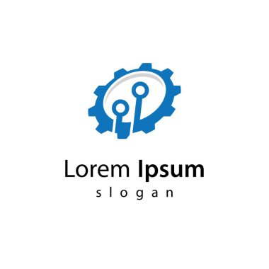 Gear trech logo resimleri illüstrasyon tasarımı
