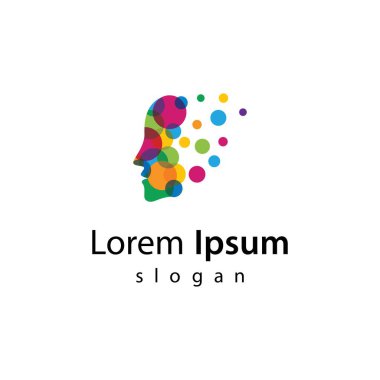 Beyin akıllı logo resimleri çizimi tasarımı