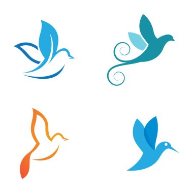 Kuş logosu resimleme tasarımı