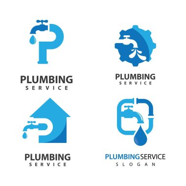 Tesisat logosu resim çizimi tasarımı