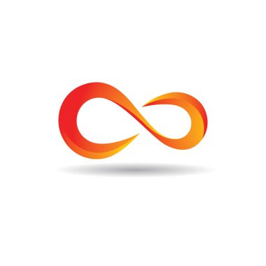 Sonsuzluk logo resimleri illüstrasyon tasarımı