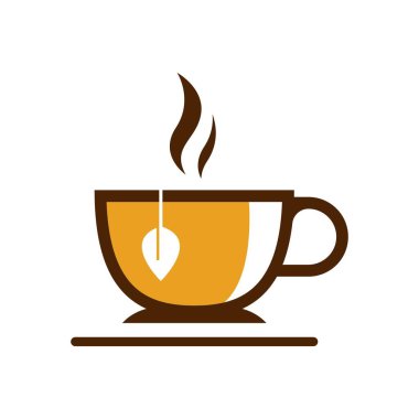 Çay fincanı logo resimleri çizimi tasarımı