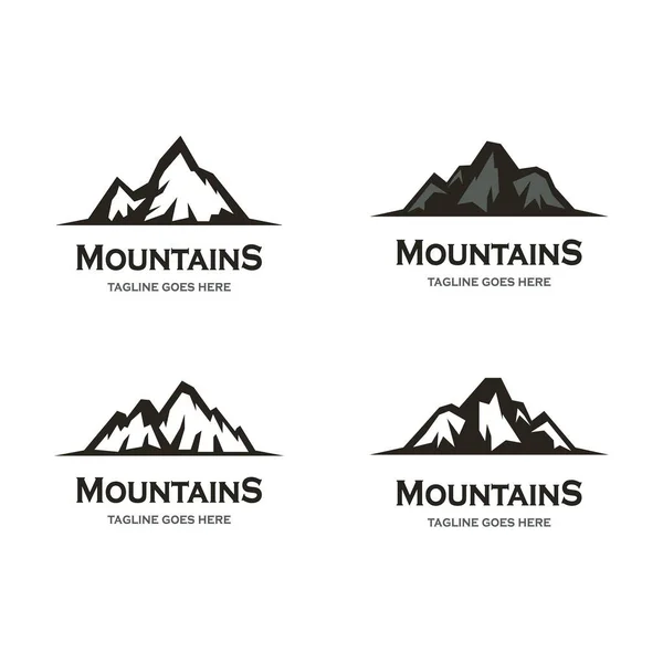 Montaña Vector Icono Ilustración Diseño — Vector de stock