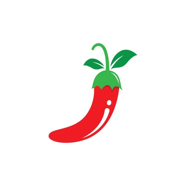 Heiße Chili Logo Vektor Symbol Illustration — Stockvektor