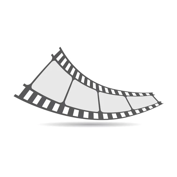 Filmstrip Vector Icono Ilustración Diseño — Archivo Imágenes Vectoriales